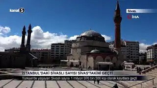 İstanbul’daki Sivaslı Sayısı Sivas’takini Geçti