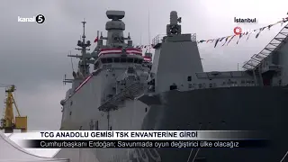 TCG Anadolu Gemisi TSK Envanterine Girdi