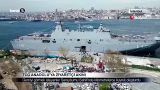 TCG Anadolu’ya Ziyaretçi Akını