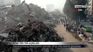 AFAD Tek Tek Açıkladı