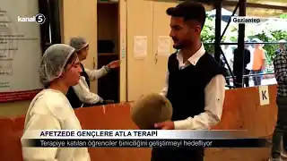 Afetzede Gençlere Atla Terapi
