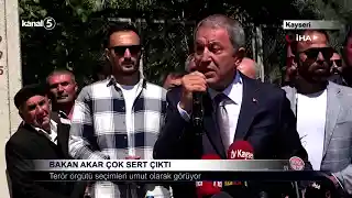 Bakan Akar Çok Sert Çıktı