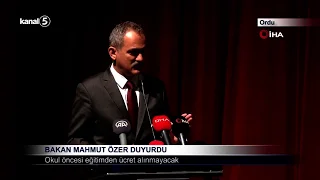 Bakan Mahmut Özer Duyurdu