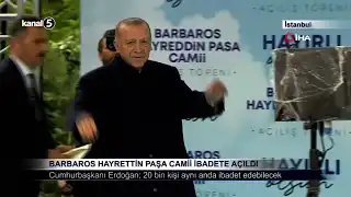 Barbaros Hayrettin Paşa Camii İbadete Açıldı