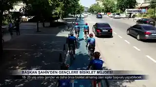 Başkan Şahin’den Gençlere Bisiklet Müjdesi