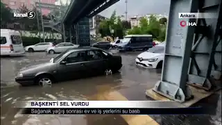 Başkent’i Sel Vurdu