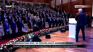 Erdoğan’dan Sivil ve Özgürlükçü Anayasa Sinyali