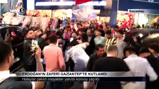 Erdoğan’ın Zaferi Gaziantep’te Kutlandı