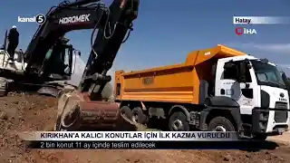 Kırıkhan’a Kalıcı Konutlar İçin İlk Kazma Vuruldu
