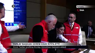 Kızılay Başkanı Kerem Kınık İstifa Etti