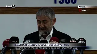 Nebati’den Ekonomik Güven Endeksi Yorumu