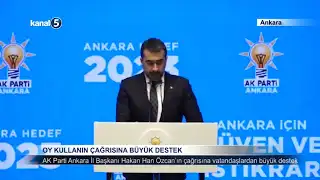 Oy Kullanın Çağrısına Büyük Destek