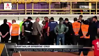 Taraftarlar Birbirine Girdi