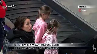 Turist Sayısı 4 Ayda 11 Milyonu Geçti