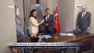 Türk Dünyası İş Konseyi Başkanı Aydın Erkoç Oldu