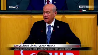 Bahçeli’den Dikkat Çeken Mesaj