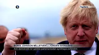 Boris Johnson Milletvekilliğinden İstifa Etti