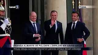 Fransa Almanya ve Polonya Liderleri Bir Araya Geldi
