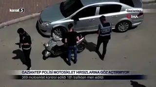 Gaziantep Polisi Motosiklet Hırsızlarına Göz Açtırmıyor