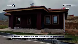 Gaziantep’te Depremzedelere Akıllı Konut ve İşyeri Teslimi