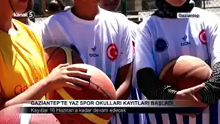Gaziantep’te Yaz Spor Okulları Kayıtları Başladı