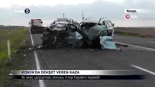 Konya’da Dehşet Veren Kaza