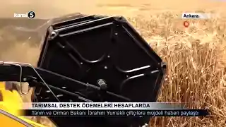 Tarımsal Destek Ödemeleri Hesaplarda