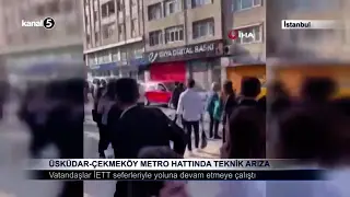 Üsküdar-Çekmeköy Metro Hattında Teknik Arıza