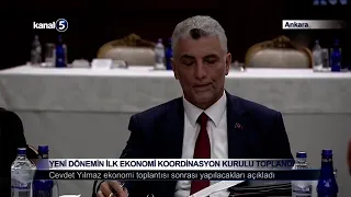 Yeni Dönemin İlk Ekonomi Koordinasyon Kurulu Toplandı