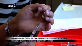 Bakan Koca Kızamık Salgını İddialarına Son Noktayı Koydu