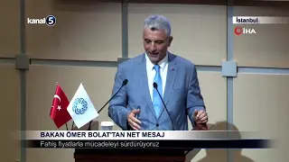 Bakan Ömer Bolat’tan Net Mesaj