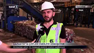 Gaziantep’in Çöpleri Enerjiye Dönüşüyor