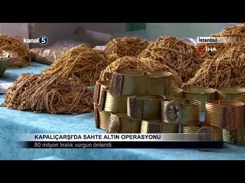 Kapalıçarşı’da Sahte Altın Operasyonu