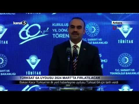 Türksat 6A Uydusu 2024 Mart’ta Fırlatılacak