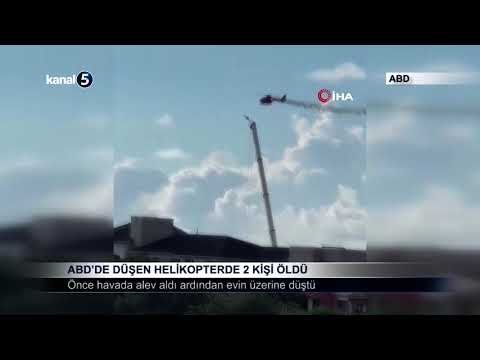 ABD’de Düşen Helikopterde 2 Kişi Öldü