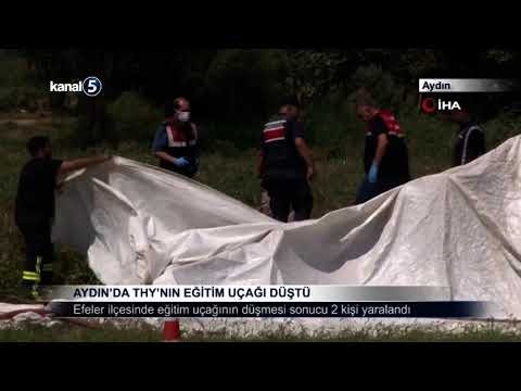 Aydın’da THY’nin Eğitim Uçağı Düştü