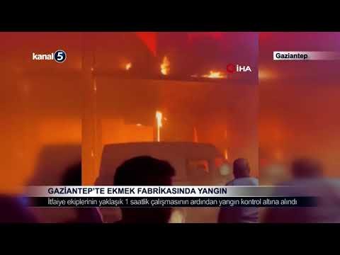 Gaziantep’te Ekmek Fabrikasında Yangın