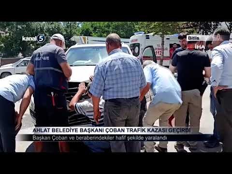 Ahlat Belediye Başkanı Çoban Trafik Kazası Geçirdi