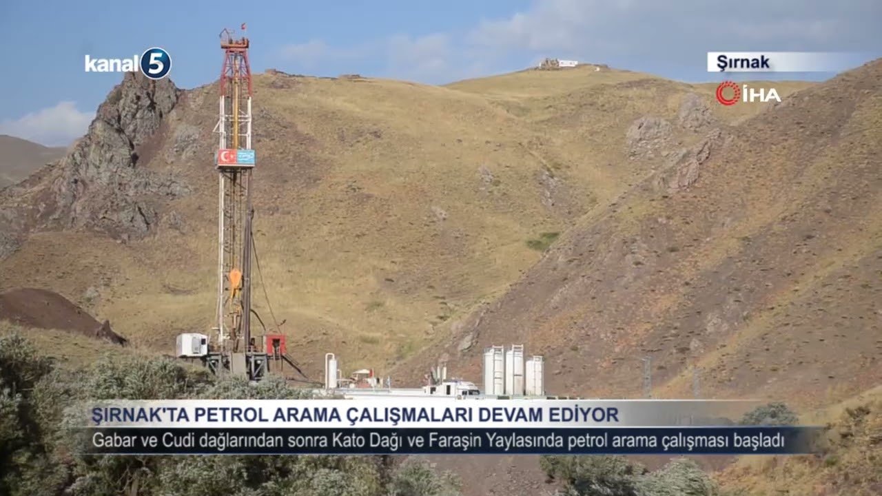 Şırnakta Petrol arama çalışmaları devam ediyor