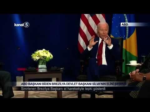 ABD Başkanı Biden Brezilya Devlet Başkanı Silva’nın Elini Sıkmadı