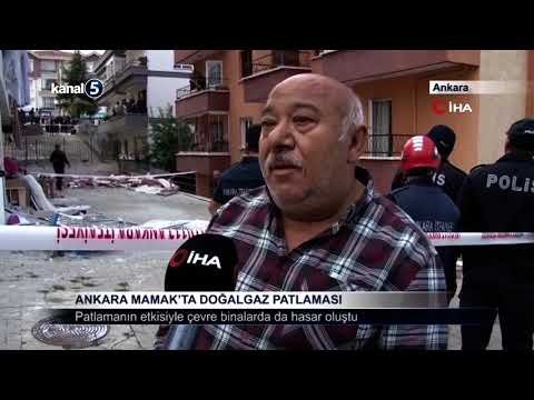 Ankara Mamak’ta Doğalgaz Patlaması
