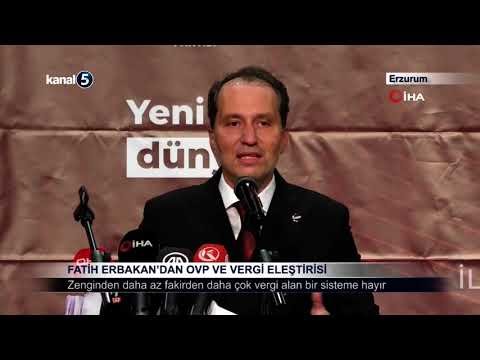 Fatih Erbakan’dan OVP ve Vergi Eleştirisi