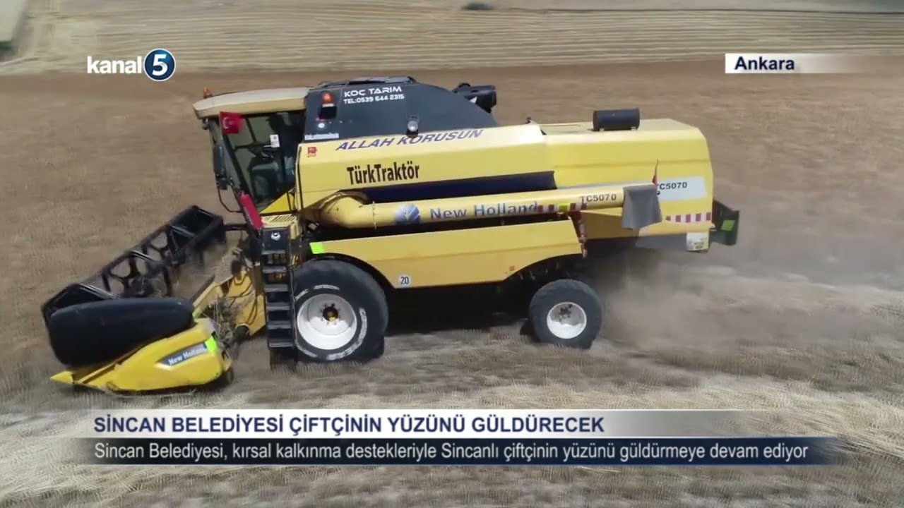 Sincan Belediyesi Çiftçilerin yüzünü güldürüyor
