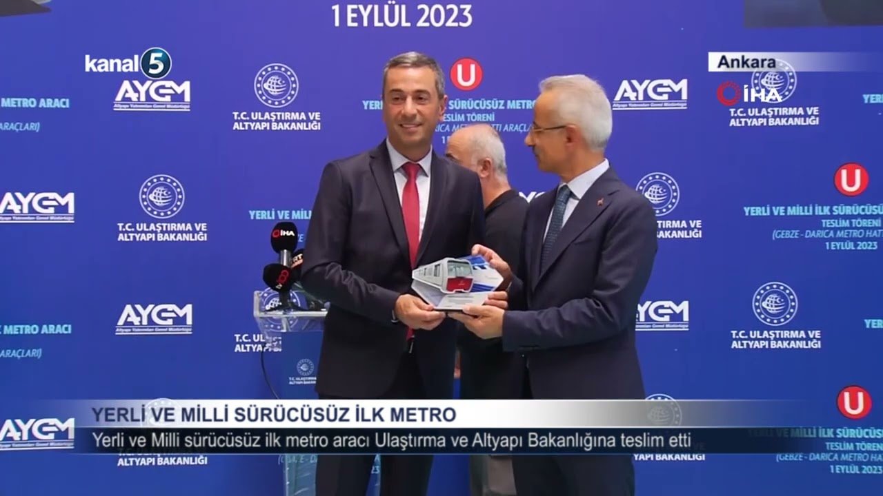 Yerli ve Milli sürücüsüz ilk metro