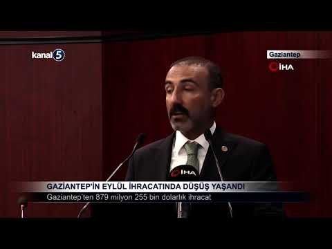 Gaziantep’in Eylül İhracatında Düşüş Yaşandı