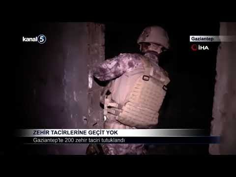 Gaziantep’te 200 zehir taciri tutuklandı
