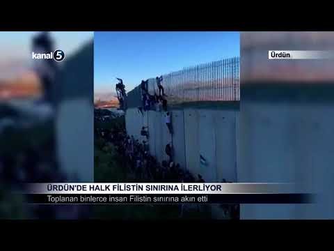Ürdün’de Halk Filistin Sınırına İlerliyor