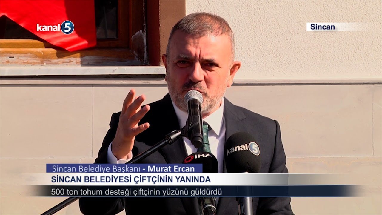 Sincan Belediyesi Çiftçinin yanında; 500 ton tohum desteği çiftçinin yüzünü güldürdü
