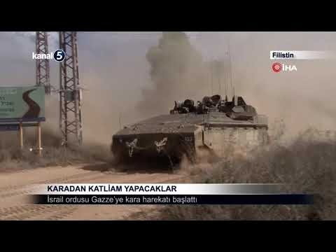 İsrail Ordusu Gazze’ye Kara Harekatı Başlattı
