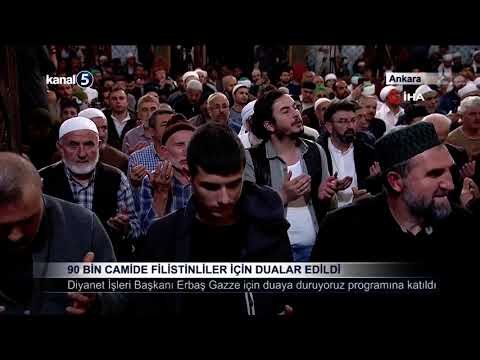 90 Bin Camide Filistinliler İçin Dualar Edildi